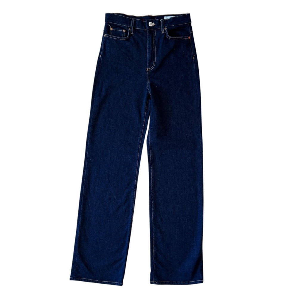 Zara Jeans High Rise Wide Leg Dark Wash Indigo TRF Denim‎ Size 4 26 8246/045/407